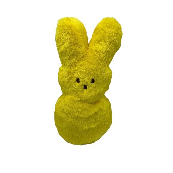 16" Just Born Peeps Plush Yellow Bunny Rabbit Furry Stuffed Animal Toy - Picture 3 of 6
